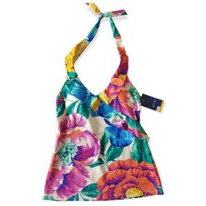 💖💖NWT APT. 9 RUFFLE/FLORAL TANKINI TOP (S)